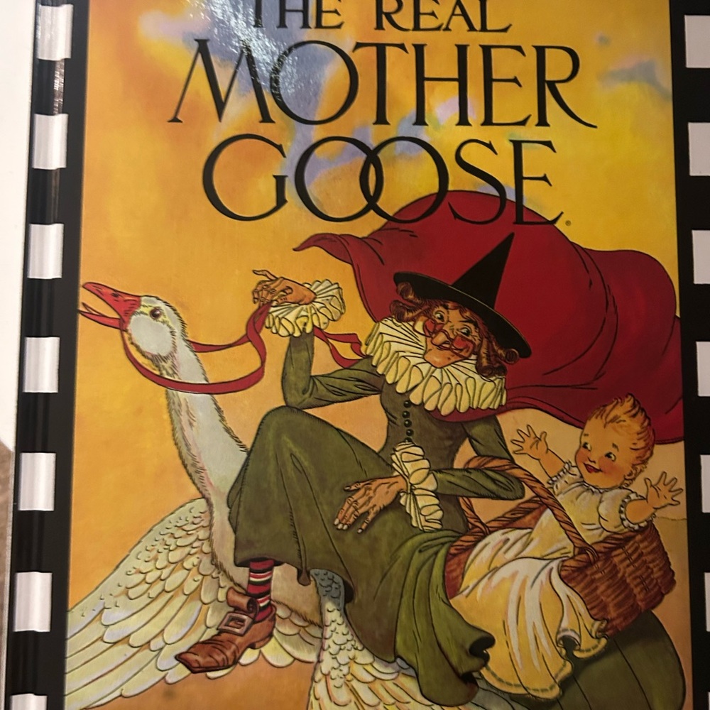 Scholastic The Real Mother Goose Book - Yellow, Red, Green Cover